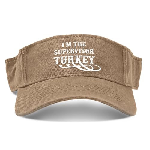 I'm The Supervisor Turkey Golf Sun Fashion Caps for Men Fashionable Visor Hat