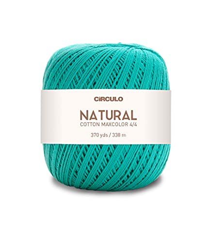 Natural Cotton Maxcolor 4/4 by Círculo – 100% Brazilian Virgin Cotton (Pack of 1 Ball) – 369 yds, 7 oz – DK (5669)