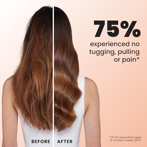 Image of Tangle Teezer Ultimate Detangler Brush, Straight to Wavy, Apricot | Patented two-tier, regular-flex teeth reduce breakage & split ends on wet or dry hair; Shower-friendly hairbrush for all ages