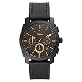 Wasserdichtigkeit: 5 ATM Fossil Herren Analog Quarz Uhr mit Echtes Leder Armband FS5586