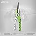 Booms Fishing X1 Aluminum Fishing Pliers Hook Remover, Braided Fishing Line Cutting and Split Ring with Coiled Lanyard and Sheath, Green