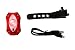 MSC Bikes LIGHTEYE Luz led Trasera roja, Negro, 65 Lumens