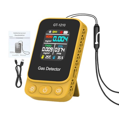 Sensor de dióxido de carbono para coche y hogar con higrómetro digital integrado 8