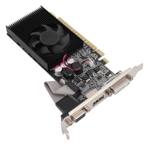 Tarjeta gráfica GPU GT 210 DDR3 de 64 bits con HDMI y ventilador para PC de formato pequeño 2