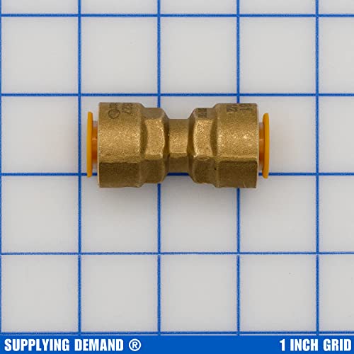 Image of Supplying Demand SB1 1 /2 Inch Quick Connect HVAC Brass Coupler Fitting