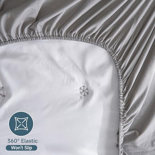 Protector de colchón ajustable para camas profundas en dormitorios modernos 7
