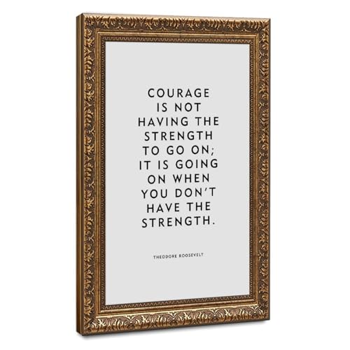 Poster de courage mnyuein citations de motivation murale