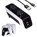 Produktbild PS5 Ladestation, PS5 Controller Ladestation mit 2 Ladeanschluss, PS5 Zubehör, Dual PS5 Konsole Ladestation, Playstation 5 Ladegerät mit LED Indikator, Playstation 5 Schnell-Ladestation