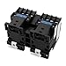 Baomain CJX2-1810 AC Contactor with Interlock, 220VAC 18A 3-Pole, 3NO+1NC Auxiliary, DIN Rail Mount (2-Pack)