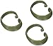Carnation Home Fashions Hang Ease "C" Type Plastic Shower Curtain Hooks, Sage