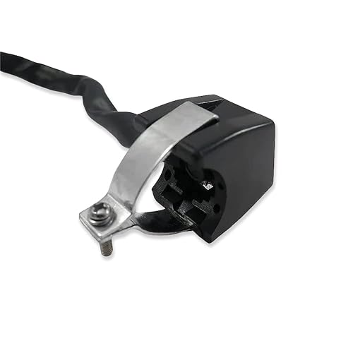 Miniatura 4 de HTTMT XH1700C-007 Universal Amarillo 7/8 Pulgadas Manillar Arrancador/Kill Cut Off Stop Interruptor Botón Compatible con Motocicletas ATV Scooters