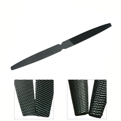 Lime semi-circulaire acier 200 mm double face pour modélisme de précision - 3