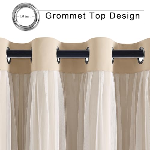 Rideaux occultants Mix & Match design double couche haut de gamme