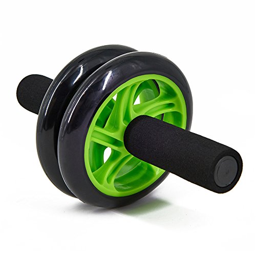 Promic AB Roller Wheel Rueda Para Entrenamiento de Abdominales Fitness Verde