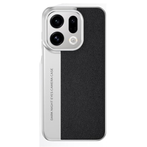 YUANSHXM-Oppo Find X9/X9pro�p�P�[�X �X���� �ϏՌ� ���ϋv �ی� �n�[�h PC ���U�[ �J�o�[ �X�v���C�V���O �J���[ �r�W�l�X �X�^�C�� �V�F�� (X9Pro�A�u���b�N)
