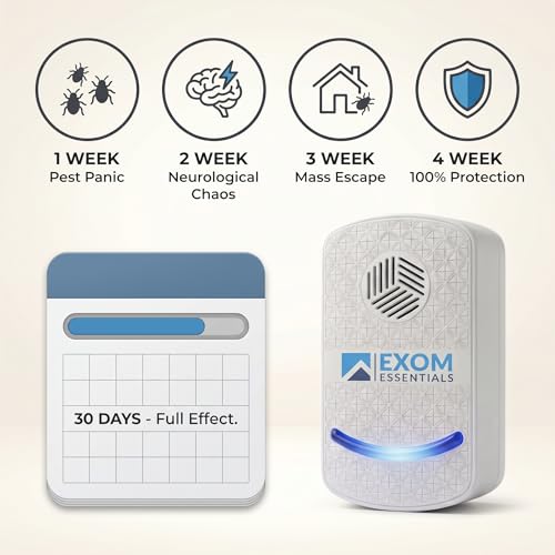 Image of T-24, Ultrasonic Pest Repeller Wall Plug-in Most Effective Than Repellents - Get Rid of - Rodents, Squirrels, Mice, Rats, Bats, Roaches, Ants, Spiders, Bed Bugs (6 Pack)