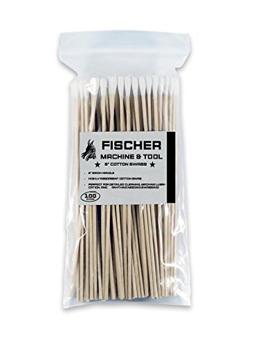 FMT RTAC Premium Heavy Duty Machine Cleaning Swabs – Long Cotton Sticks for Bore Cleaning & Breach Cleaning in Gen II Guns (9mm, 223, 5.56, 308, 7.62) – Quality Gun Cleaning Swabs (100 Pcs/Pack)
