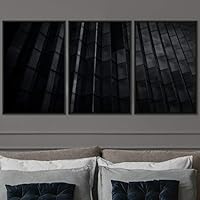 3 Piece Framed Canvas Wall Art Abstract Cool Line Canvas Prints Home Artwork Decoration for Living Room,Bedroom - 16