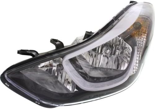 DRIVER SIDE HALOGEN HEAD LIGHT ASSEMBLY; FITS SEDAN MODELS - HY2502187