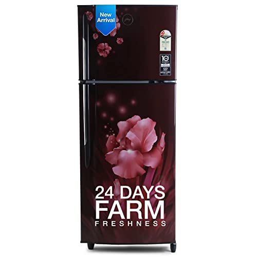 Image of Godrej 260 L 2 Star Inverter, 24 Hours Freshness, With Jumbo Vegetable Tray Frost Free Double Door Refrigerator Appliance(RT EON 275B 25 HI AQ WN, Aqua Wine)