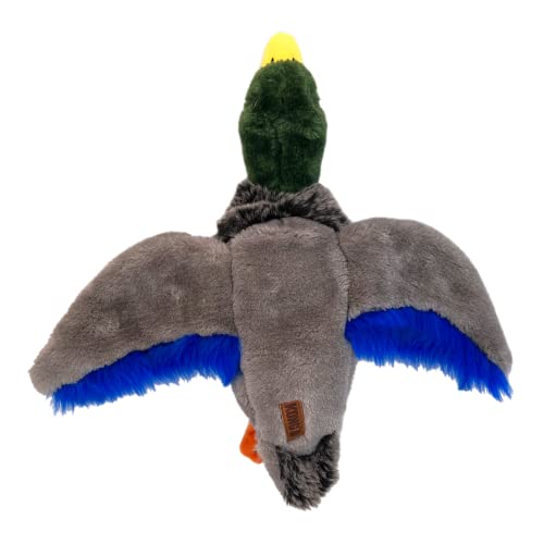 KONG Wild Low Stuff Creatures with Minimal Stuffing for Dogs (Mallard)
