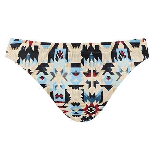 Carnival Geometric Figure Swim Briefs for Men Swimsuit Bikini Swimwear S B0403533