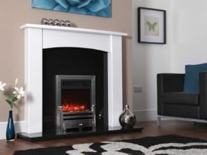 Celsi Electriflame Xd Bauhaus Hearth Mounted Electric Fire Silver