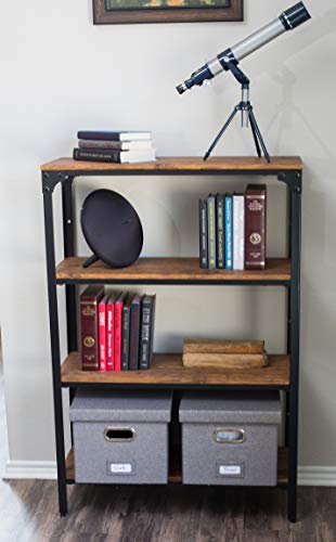 Internet's Best Collapsible File Box Storage Organizer With Lid - Decorative Linen Filing & Storage Office Boxes – Hanging Letter/Legal Folder – Home Office Bins Cabinet – Grey Container - 1 Pack #TOP4