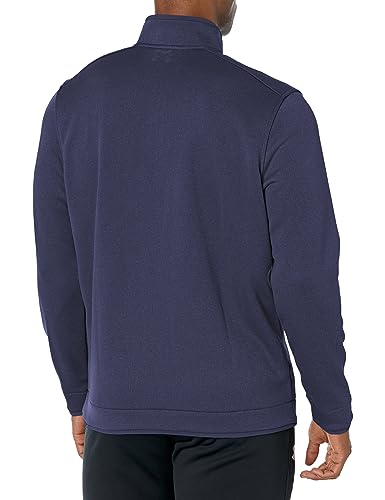 Under Armour Suéter masculino padrão de tempestade com zíper de lã, (410) azul-marinho meia-noite/az
