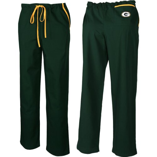 Fabrique Innovations Scrub Dudz Green Bay Packers Scrub Pants Large