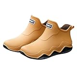 Ankle Short Rain Boots for Women Slip On Waterproof...