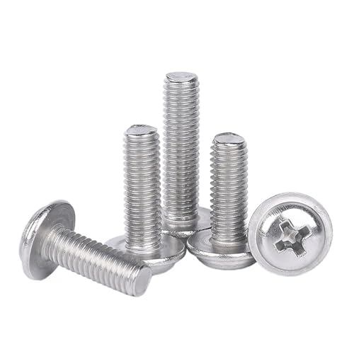 10/50pc M2M2.5M3M4M5 304 A2 �X�e�����X�| PWM DIN967 �N���X�X���b�g�p�����E���h�g���X�w�b�h���b�V���[�p�b�h�t���J���[�l�W�{���g(4mm,M2 50Pcs)