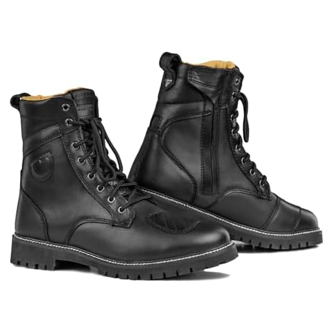 SHIMA THOMSON Women's Motorbike Boots with Zipper Cover