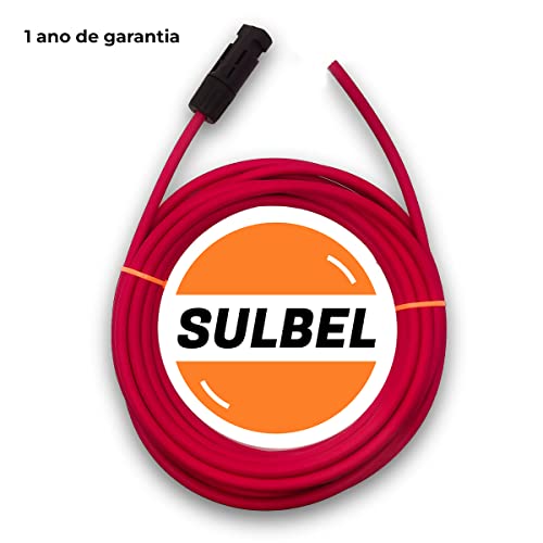 Cabo PV 6mm² 20 metros MC4 Ligação Painel Solar S/Tubular - Sulbel
