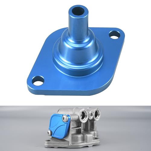 Bevinsee Oil Thermostat Housing Lid Cover Compatible with BMW N54 N55 S55 Engine E90 E91 E92 E93 E60 E61 E82 E84 E88 E89 335i 335is 435i 535i 135i 640i M2 M235i M3 M4 X1, Billet Aluminum, Blue