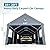 Heavy Duty Carport Canopy 10x20FT,Extra Large Portable Car Tent Garage with Roll-up Windows and All-Season Tarp Cover,Removable Roof&Side Wall for Car,SUV,Boats&Truck Shelter Logic Storage