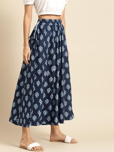 Image of TAG-7 Women Printed Flared Palazzos
