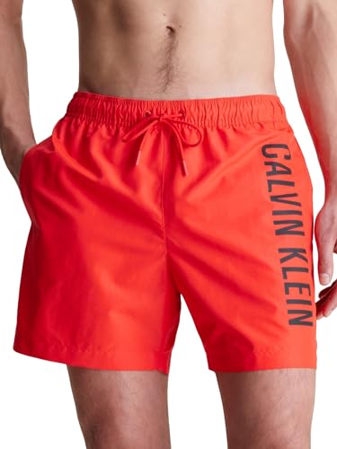 Calvin Klein Medium Drawstring Km0km01004 Bañador, Rojo (Hot Heat), M para Hombre
