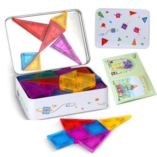 Bloques Magneticos Construccion Niños, 75 piezas Piezas Magneticas Niños Magnetic Building Blocks Construcciones Magneticas Juguetes Niños 2 Años Educa Imanes, Juguetes Niños 3 4 5 6 7 8 Años