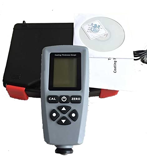 Medidor digital de espesor de recubrimiento EC770 con pantalla LCD y maletín, rango 0 a 1300um miniatura 2