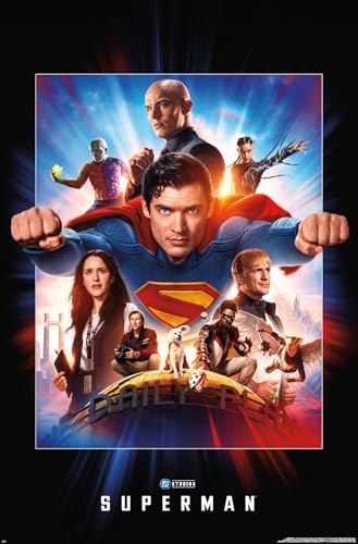 DC Studios Superman (2025) - Group One Sheet Wall Poster, 34L" x 22.4W", Premium Unframed Version