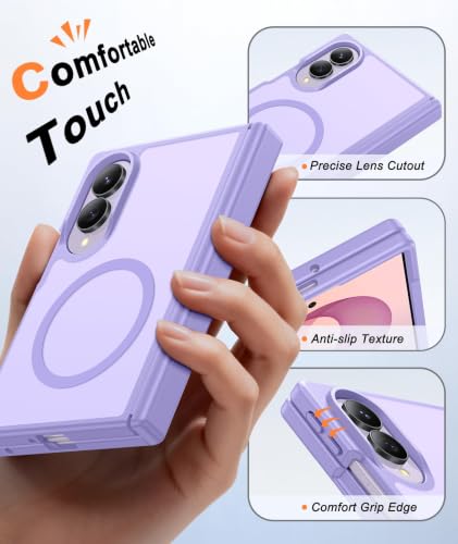 Image of FNTCASE for Galaxy Z Fold 8 Case: Compatible with MagSafe Hinge Protection