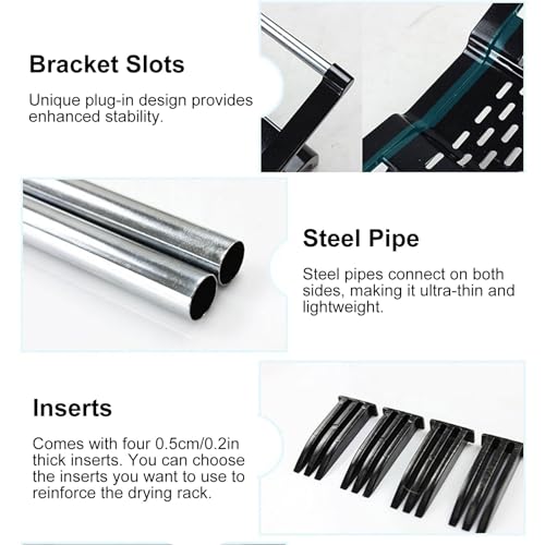 Portable Electric Heater with Drying Rack and Humidifier for Indoor Clothes Drying - Image 5