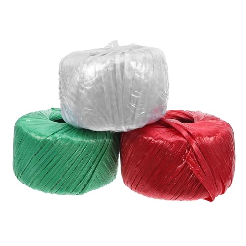 Ciieeo Cuerda de Nylon Trenzado 3 Rollos (,) 100 M para Jardinería, Cordel de Soporte para Plantas, Lazos Resistentes para Manualidades y Embalaje