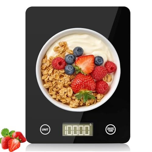 La Mejor Selección de bascula de cocina walmart para comprar online. 42 DAQI Báscula Digital de Cocina,Bascula de Comida Alimentos Multifunción 5kg/11lb con Superficie de Vidrio Templado y Pantalla LCD para Peso de Comida, Alta Precisión hasta 1g...