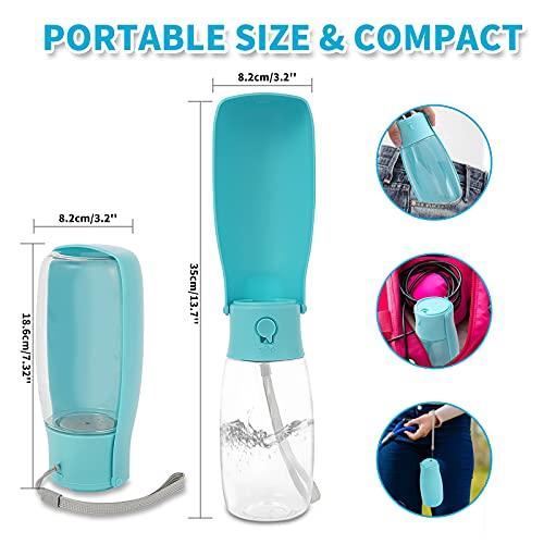 19OZ Large Capacity Foldable Dog Water Bottle Lightweight Portable Dog Water Bowl Dispenser for Small Medium Large Pet… - Image 5