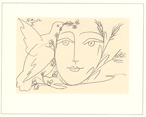 Made in Italy Picasso - Le Visage de la Paix V - 40 x 50 cm - serigrafia - silkscreen su carta