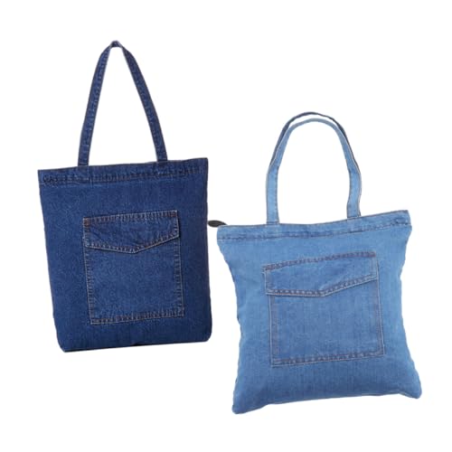 Sac cabas denim femme grand format cabas toile jean souple léger