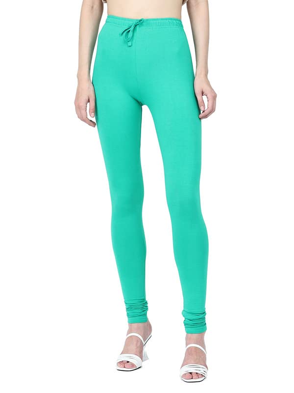 Image of Robinbosky Cotton Churidhar Leggings for Women - Stylish, Stretchable & Flattering Fit for All-Day Comfort