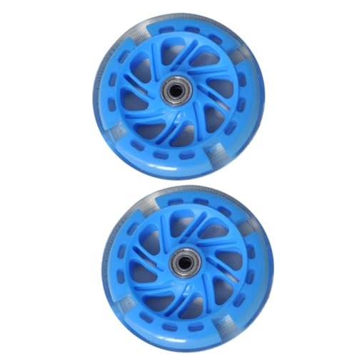 Juego de 2 ruedas de entrenamiento para bicicleta con ruedas mudas y pu brillantes, estabilizadores auxiliares con rodamientos para niños, compatibles con bicicletas de una velocidad miniatura 1